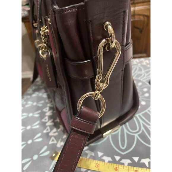 EUC COACH Swagger 27 Animal Print Mix Quilt Leather Crossbody Satchel - Picture 12 of 15